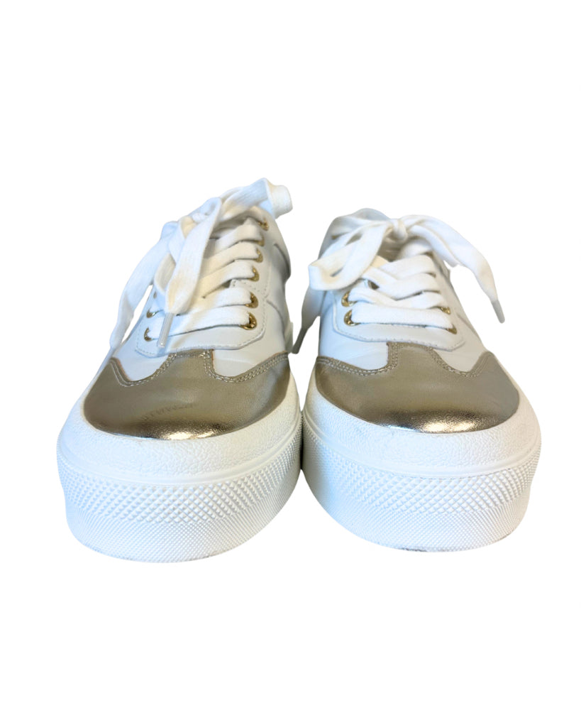 J/SLIDES Size 6.5 Gold & White Sneakers