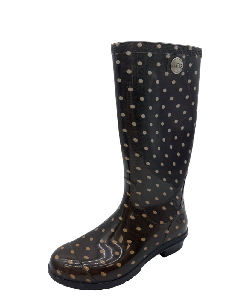 UGG Size 6 Black Rain Boots