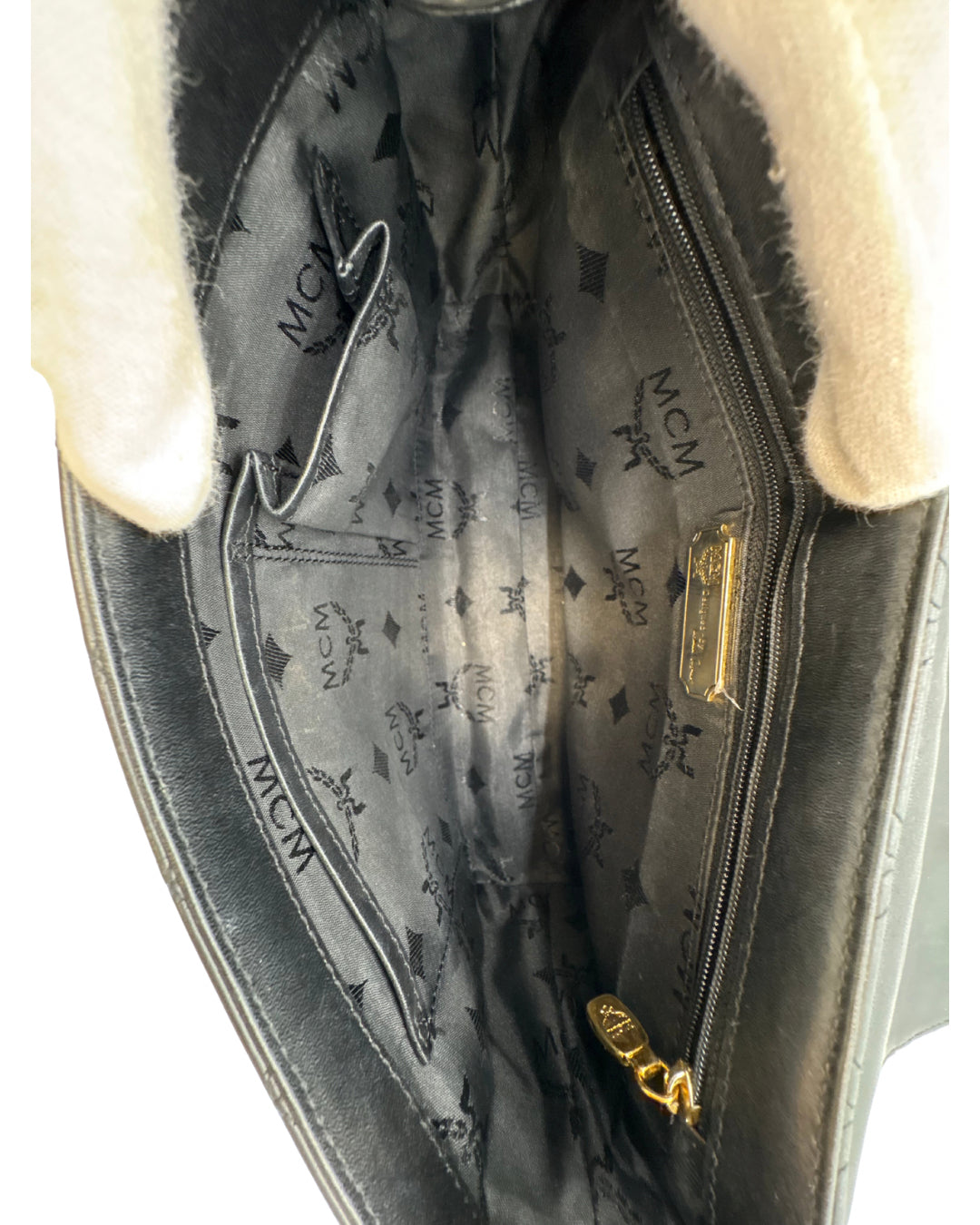 MCM Black Quilited Crossbody