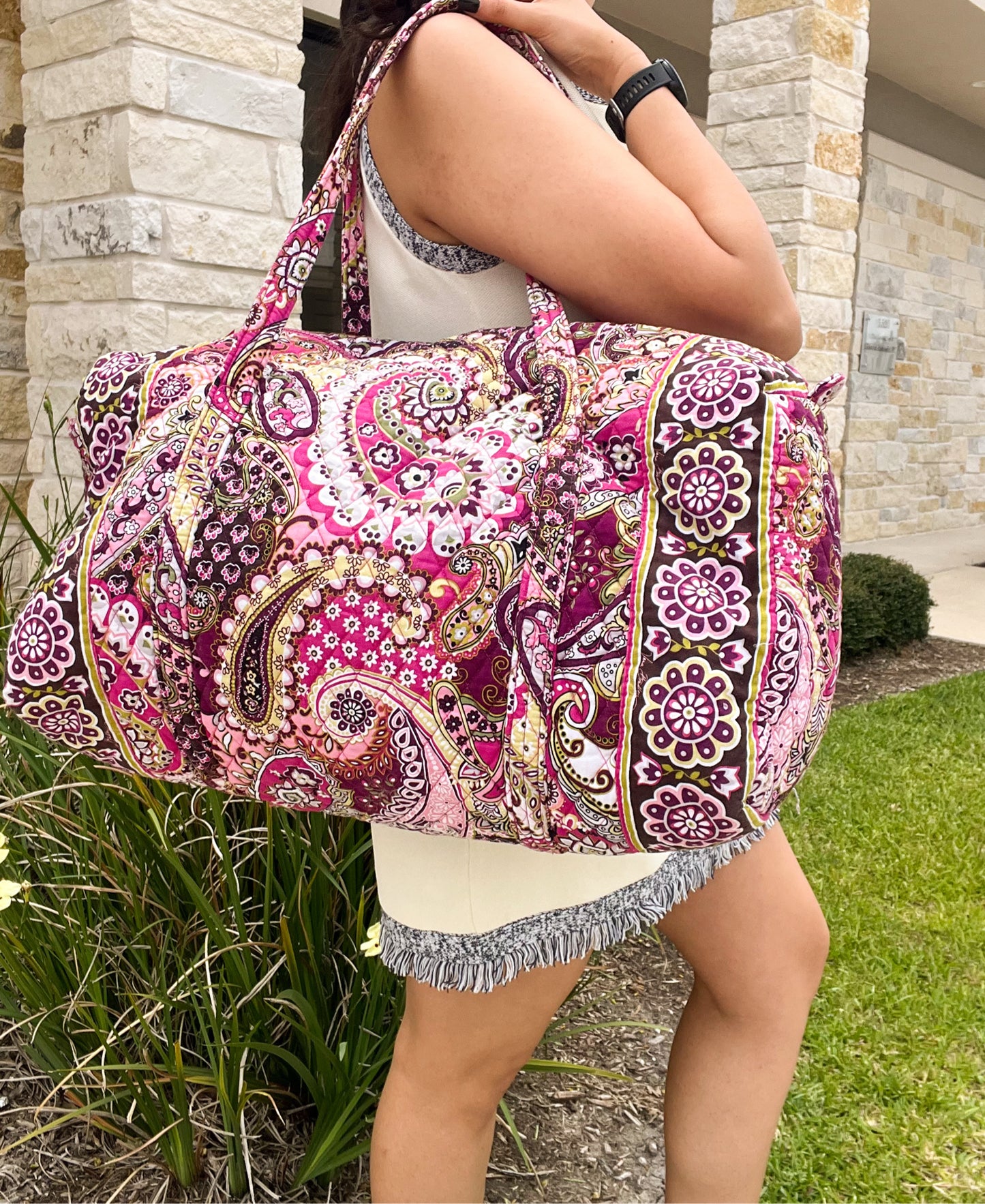 Vera Bradley Pink Duffle