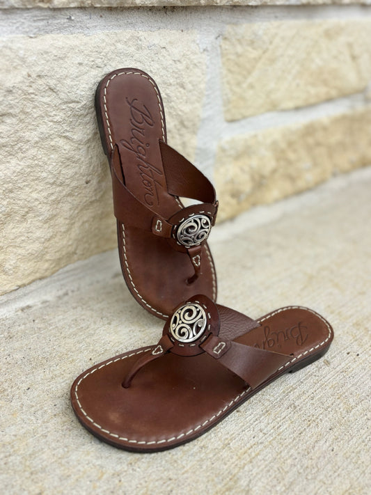 Brighton Size 6 Brown Flip Flops