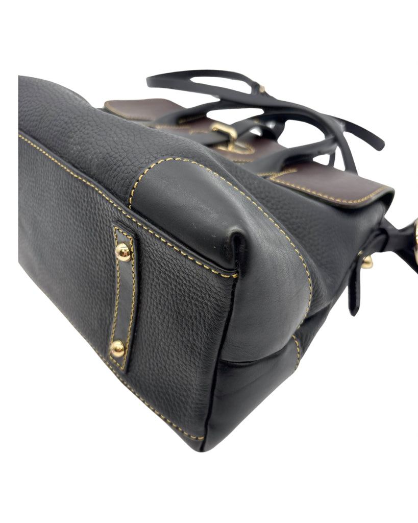Dooney & Bourke Black and Brown Purse