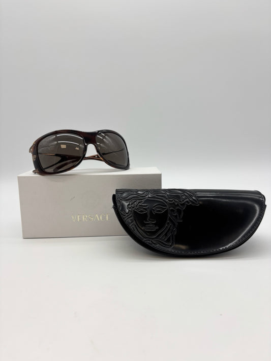 Versace Oversized Tortoise Shell Sunglasses