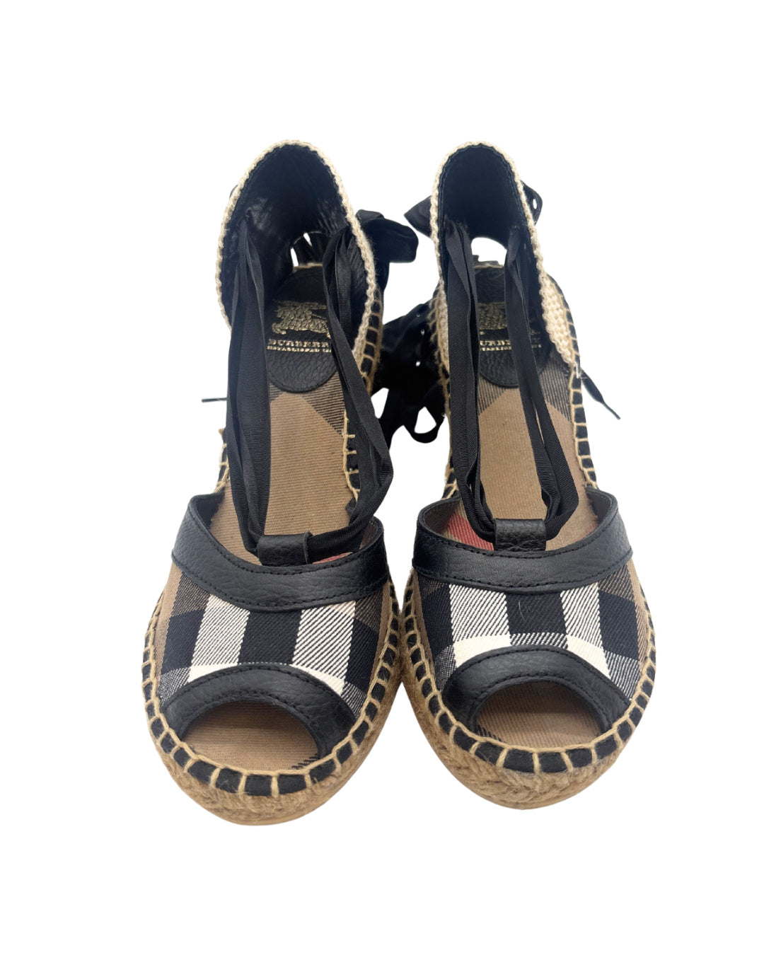 Burberry Size 37 Espadrille Wedges