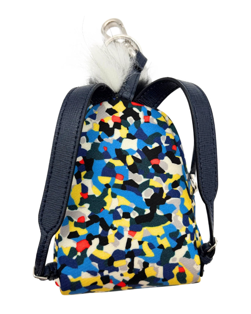 Fendi Multi-Color Monster Mini Backpack Key Charm