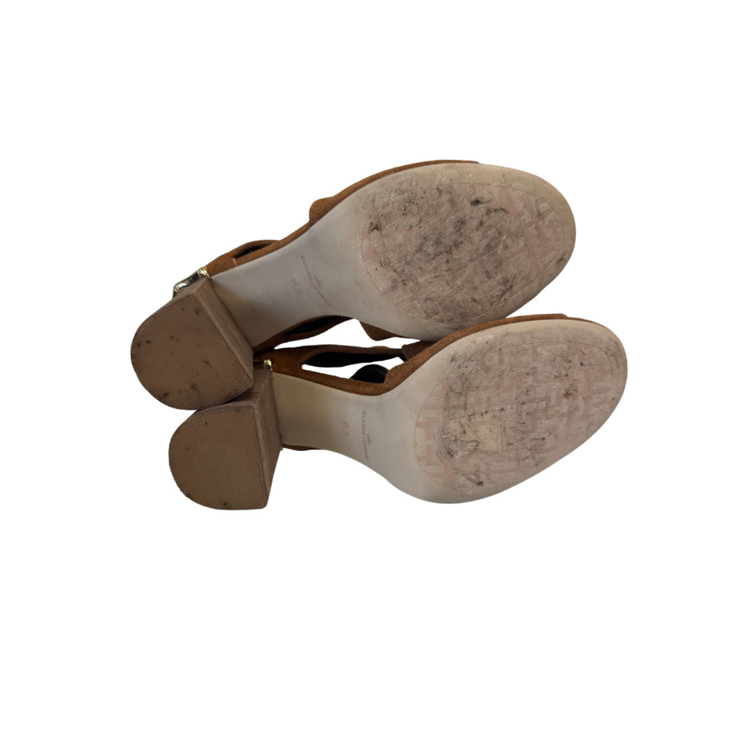 Elaine Turner Size 8.5 Brown Block Heels
