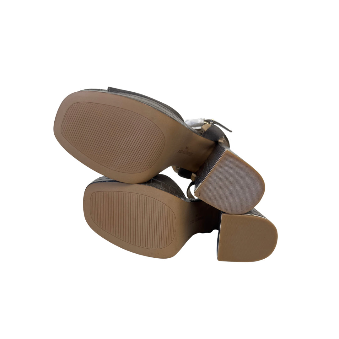 Kenneth Cole Size 9 Gray Snake Heels