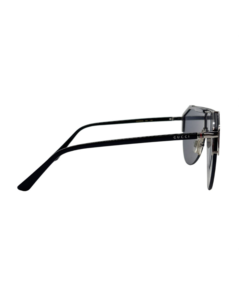 Gucci Silver Shield Sunglasses