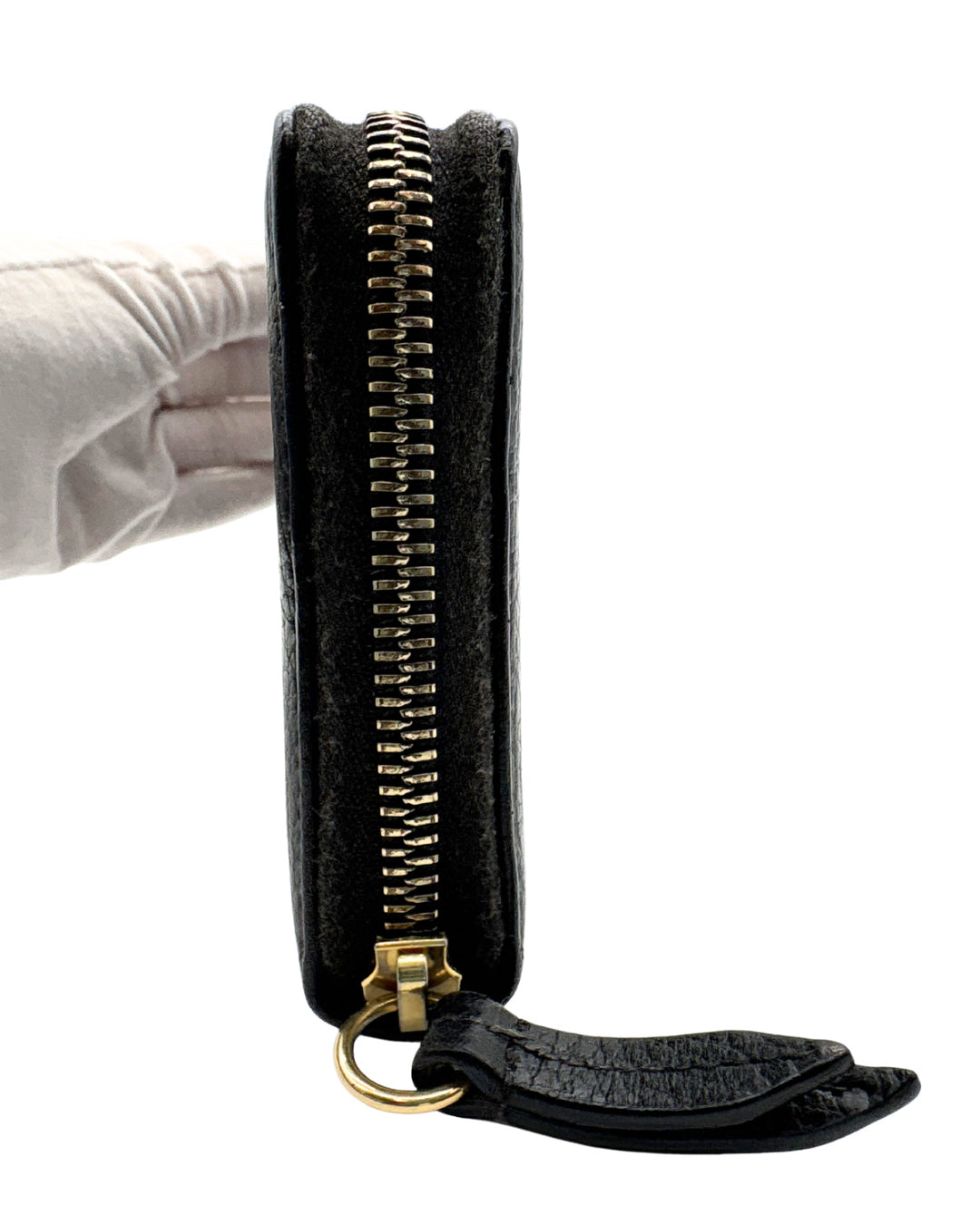 Gucci Pebble Leather Long Zippy Wallet