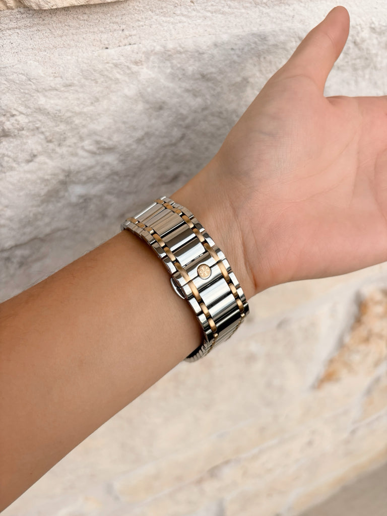 Tory Burch Silver Apple Watch Band