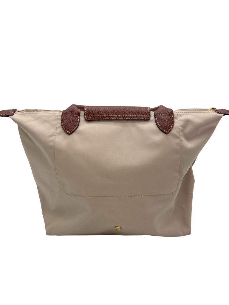 Longchamp Cream Le Pliage M Tote