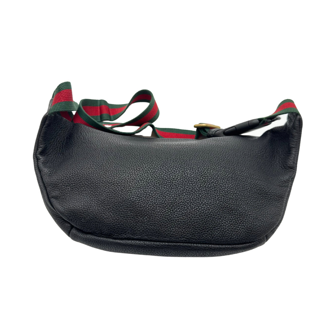 Gucci Black Leather Bum Bag