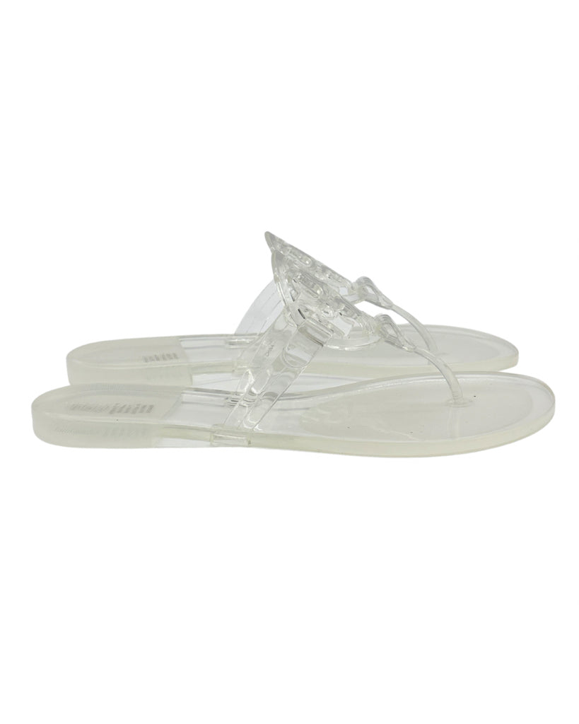 Tory Burch Size 9 Clear Miller Flip Flops