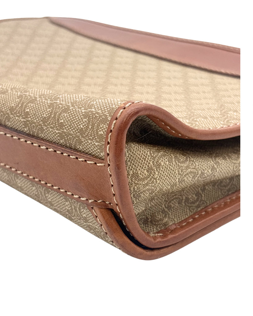 Celine Brown Monogrammed Clutch