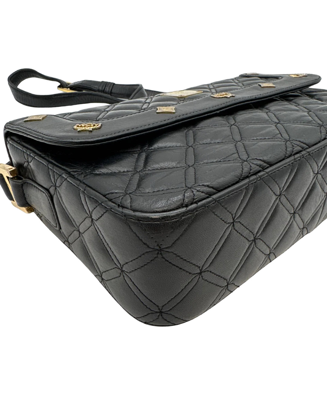 MCM Black Quilited Crossbody