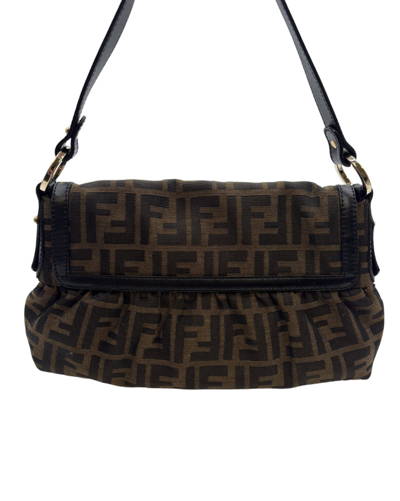Fendi Monogram Baguette Shoulder Bag
