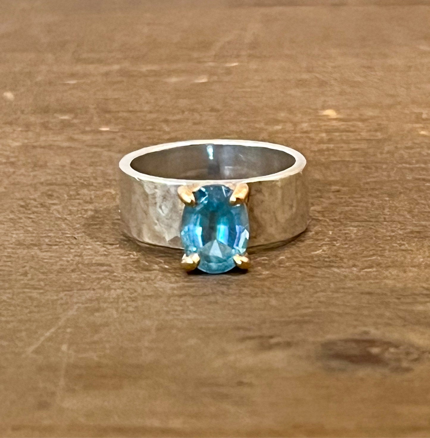 James Avery Size 4.5  Blue Gem Ring