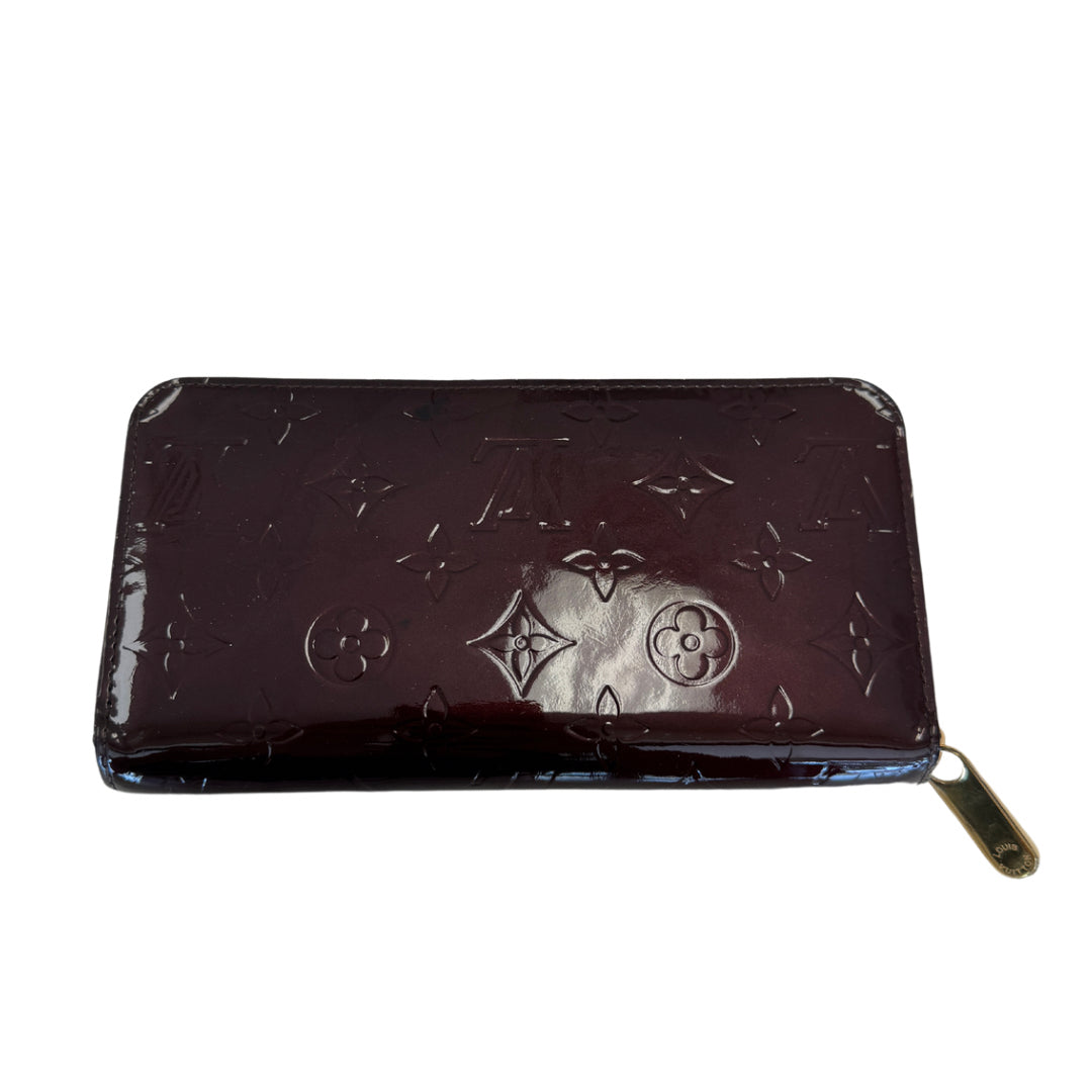 Louis Vuitton Burgundy Long Zippy Wallet