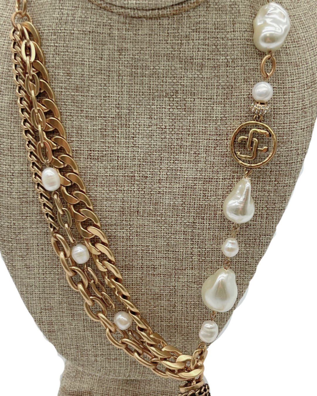 Chico's Gold & Pearl Necklace
