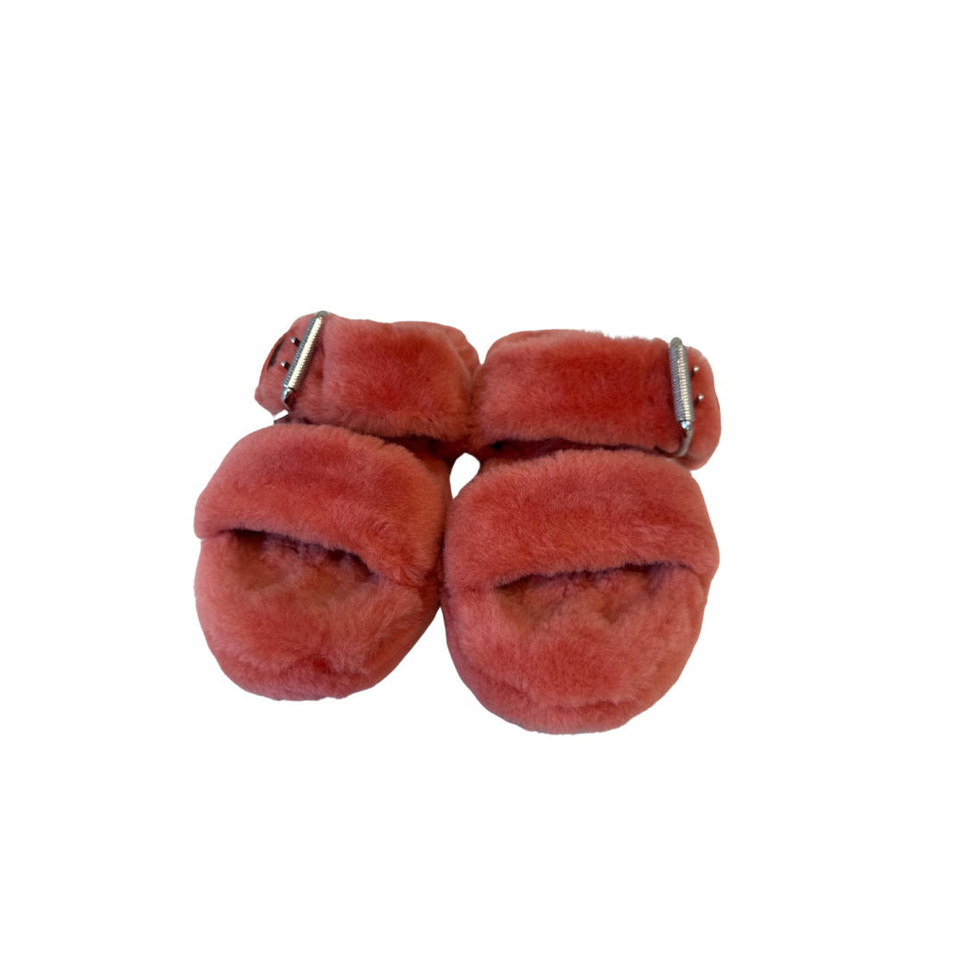 UGG Size 6 Pink Fuzzy Sandals