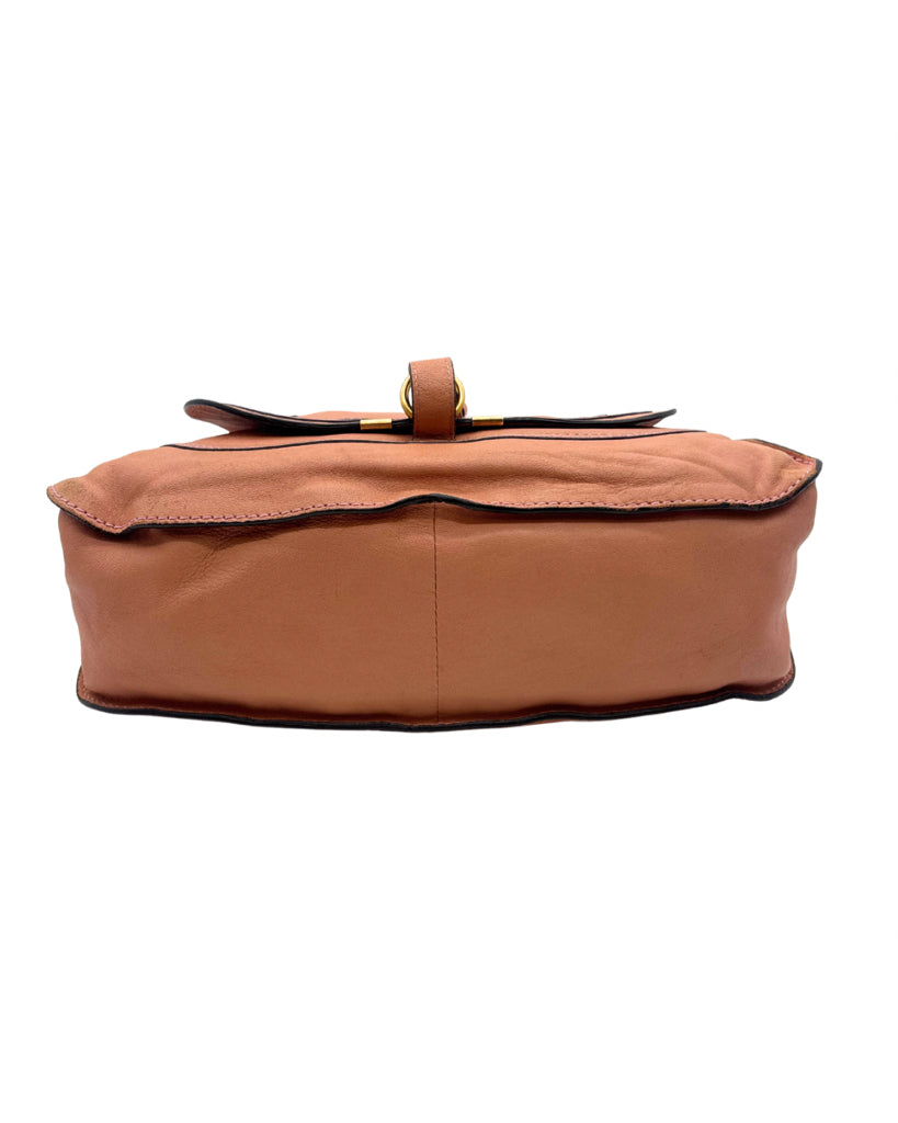 Chloe Coral Leather Satchel