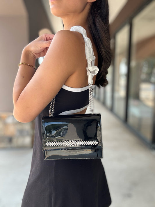 Jimmy Choo Bling Bohemia Patent Crossbody