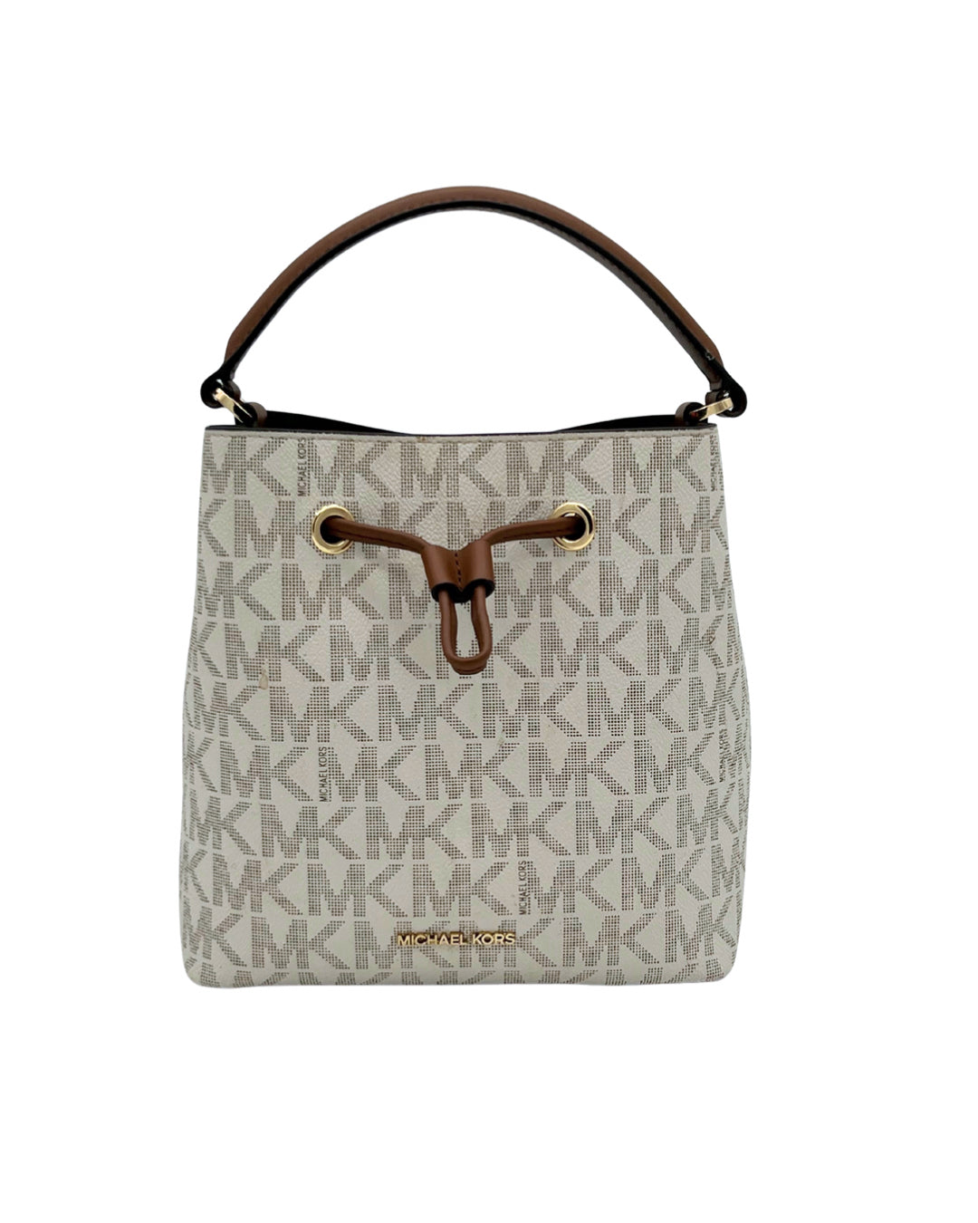 Michael Kors White Bucket Bag