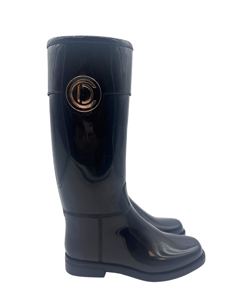 Dior Size 37 Black Rain Boots