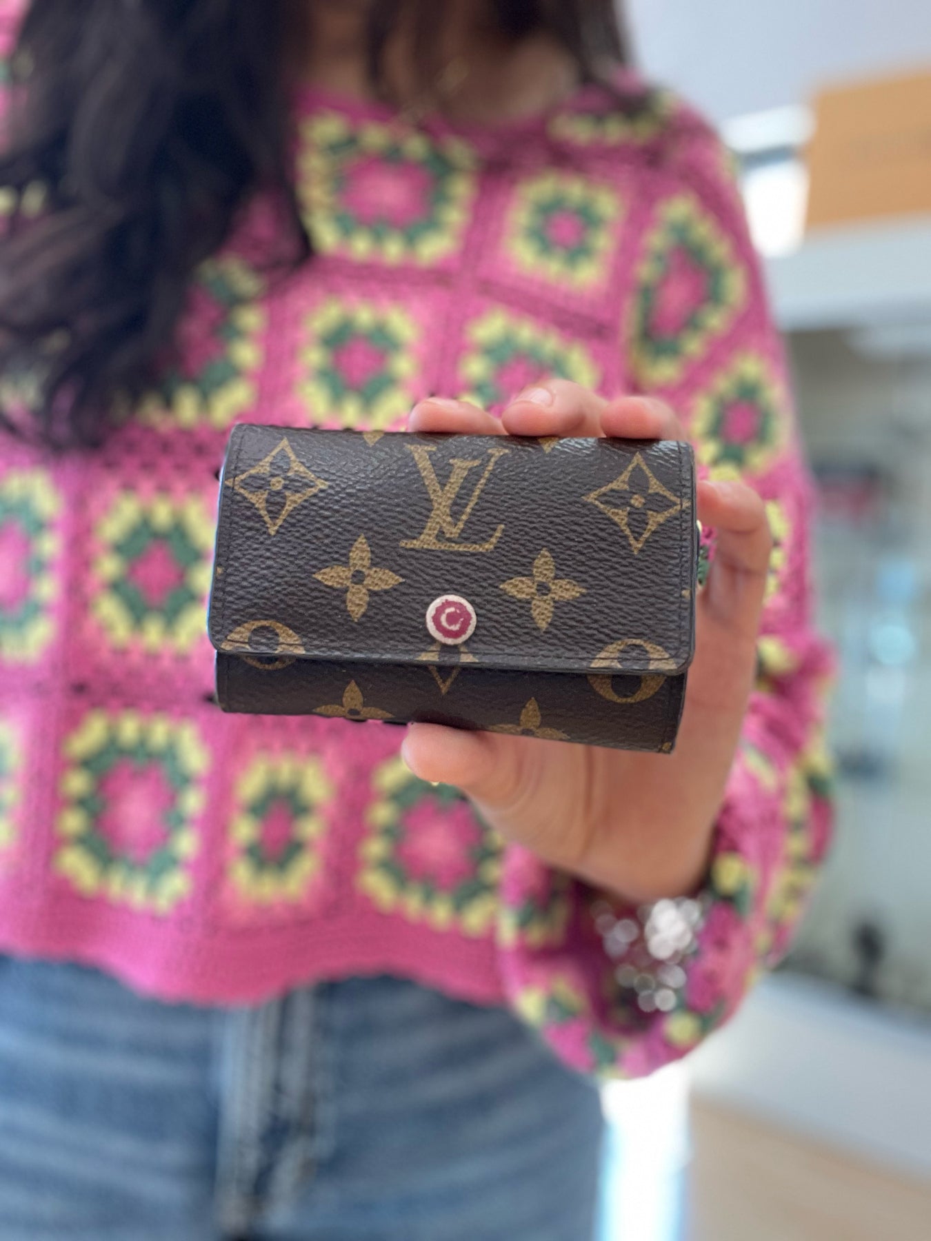 Louis Vuitton Monogram Key Ring Missing One Ring