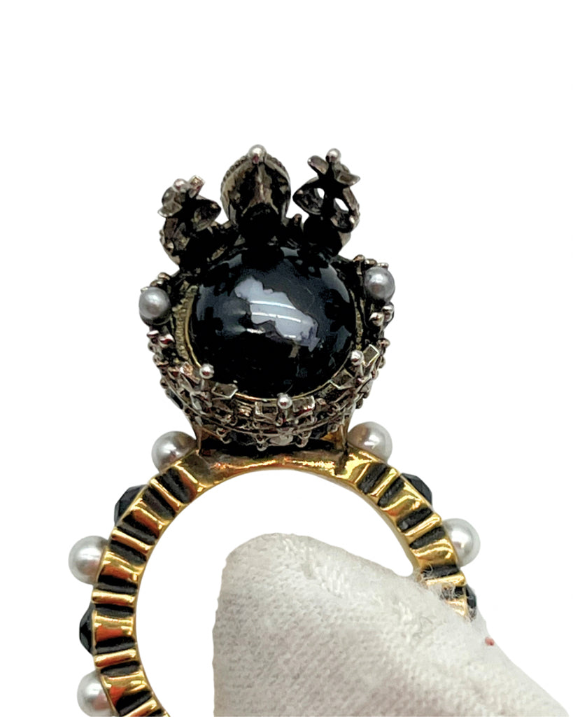 Alex McQueen Skull Ring Size 6.75