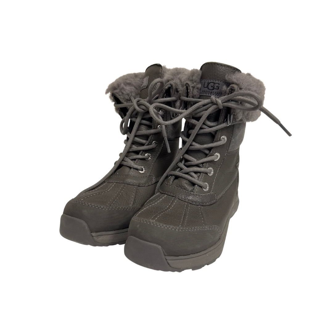 UGG Size 6 Gray Fuzzy Boots