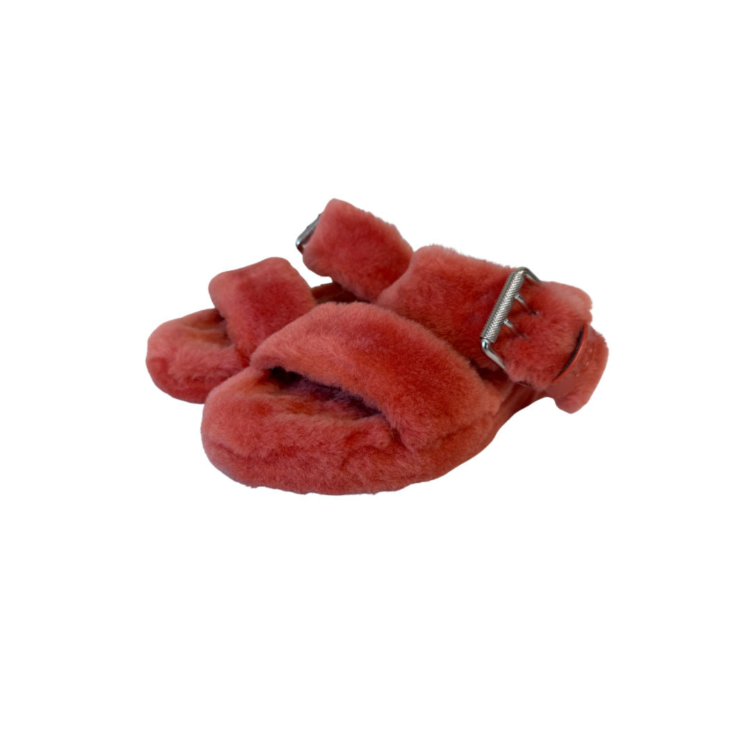 UGG Size 6 Pink Fuzzy Sandals