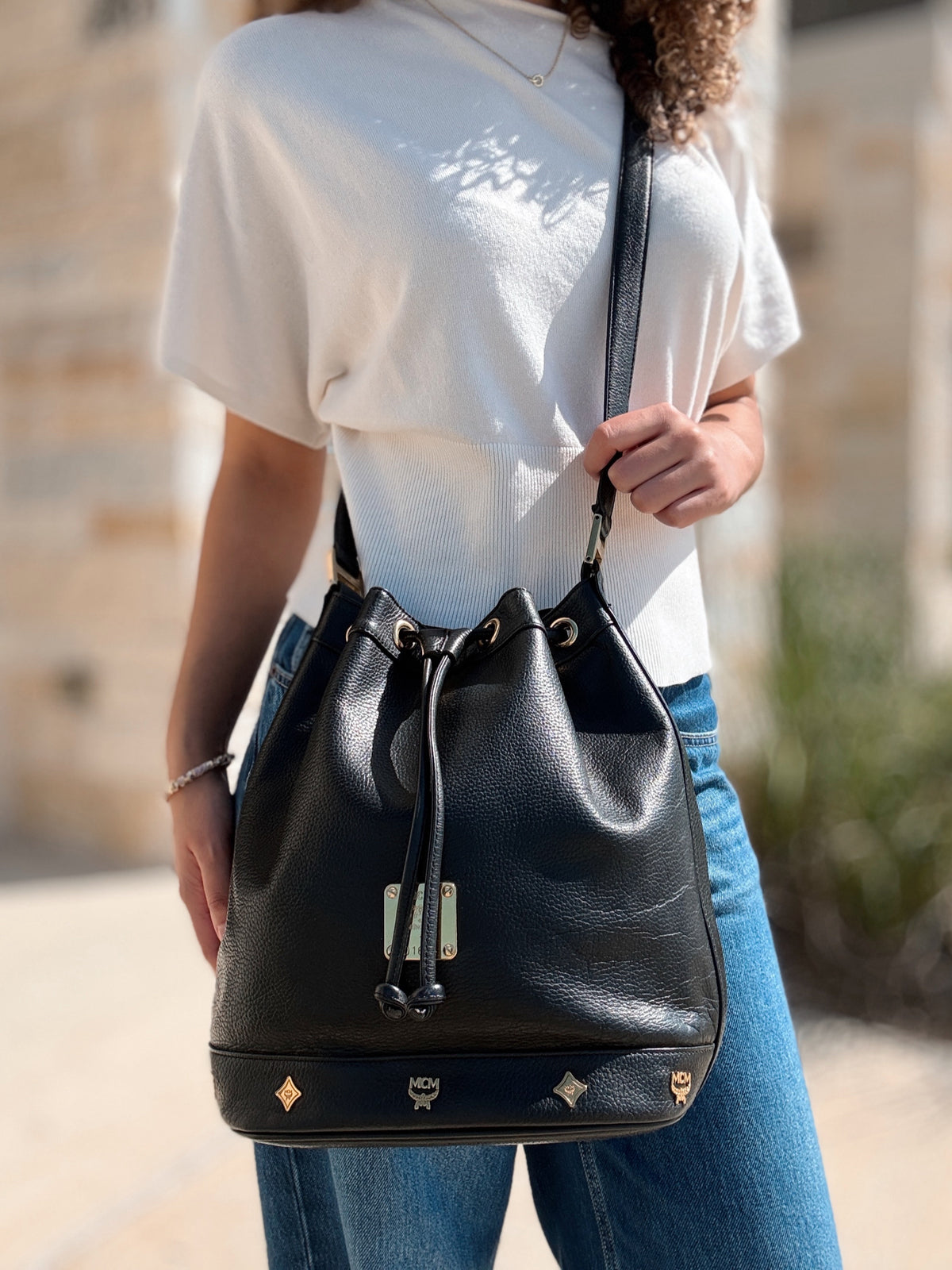MCM Black Black Bucket
