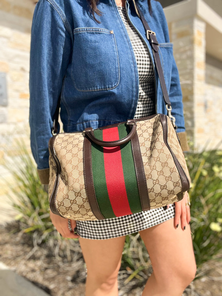 Gucci Canvas Boston