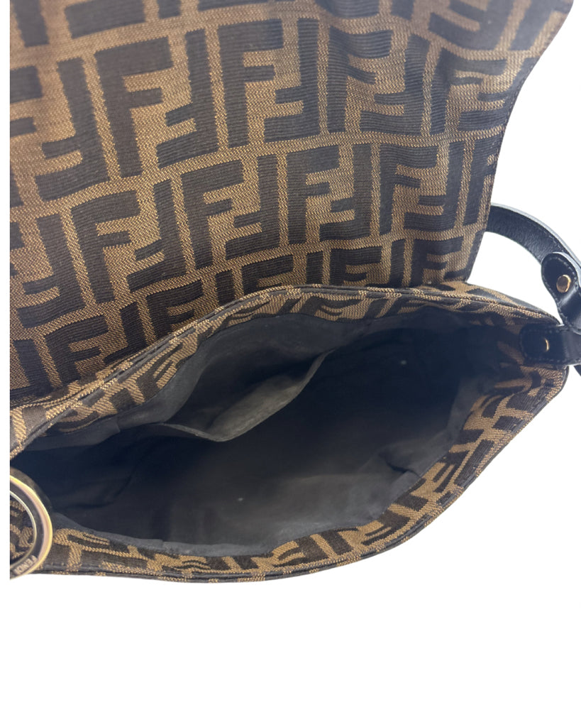 Fendi Monogram Baguette Shoulder Bag