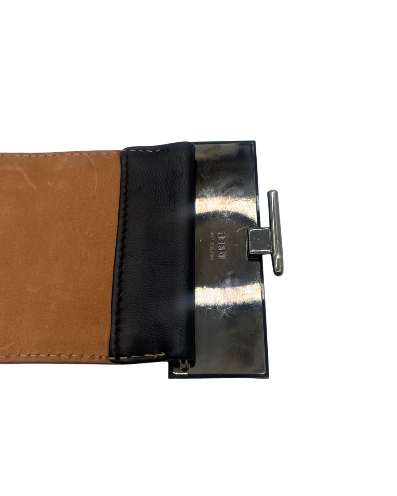 Fendi Black Wide Belt Size 30