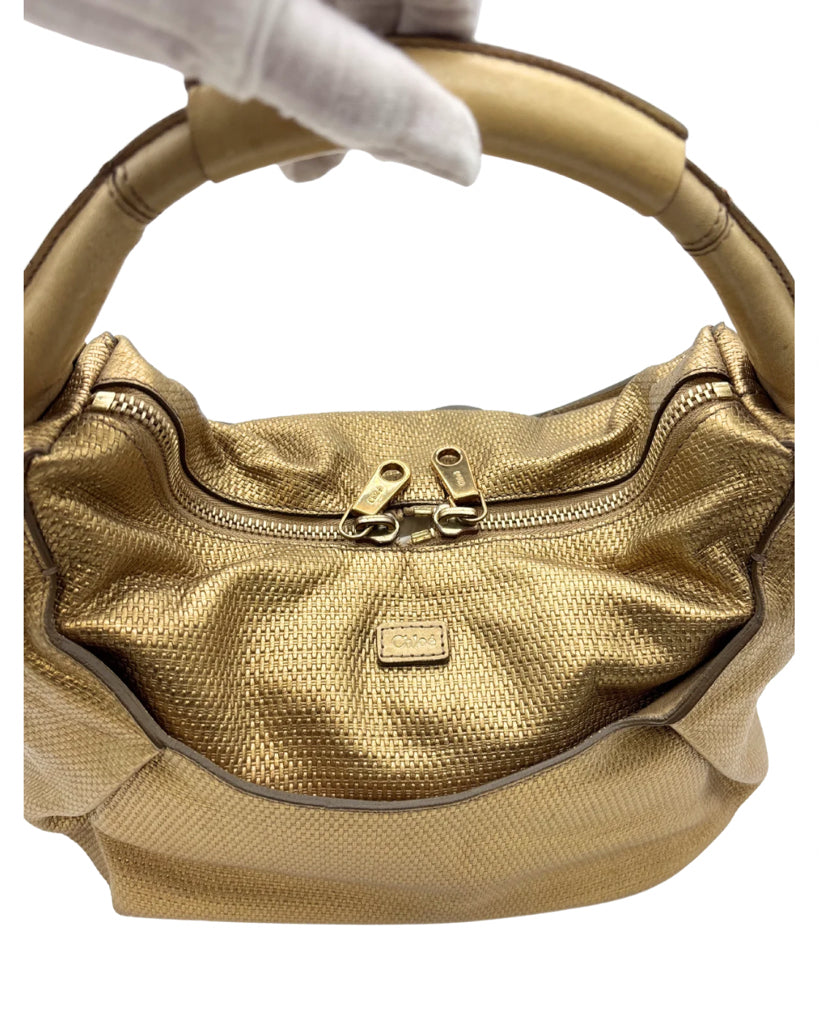 Chloe Gold Ethel Shoulder Bag