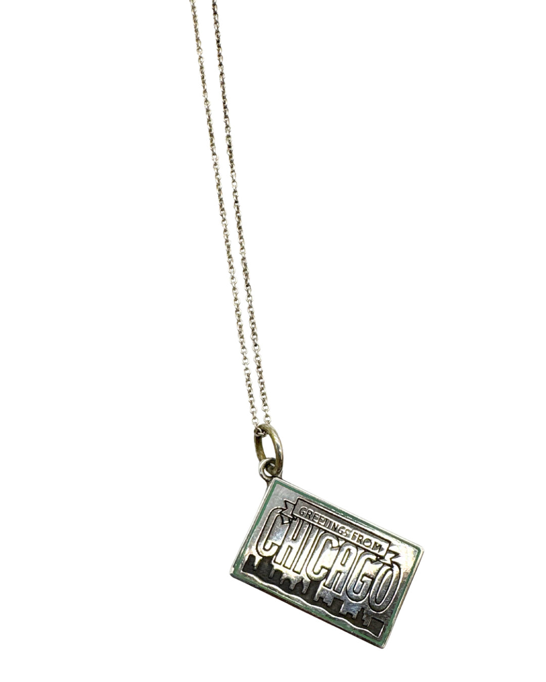 Brand Tiffany & Co. Chicago Post Card Necklace