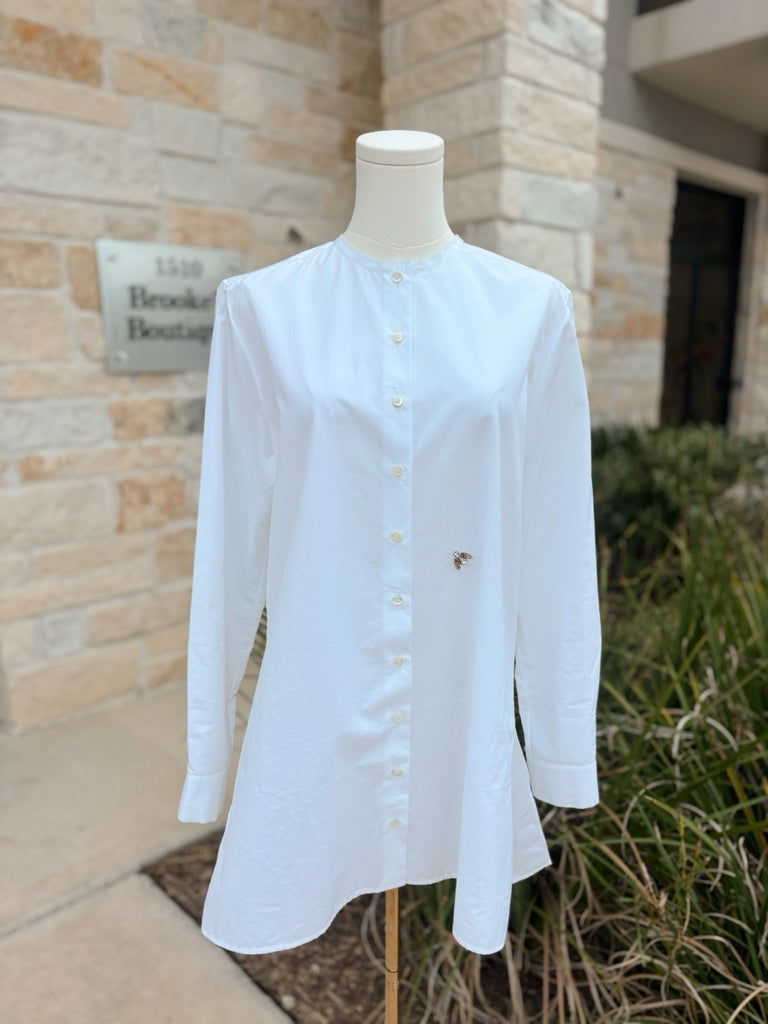 Retail $1600 Christian Dior Size 4 White Button Up