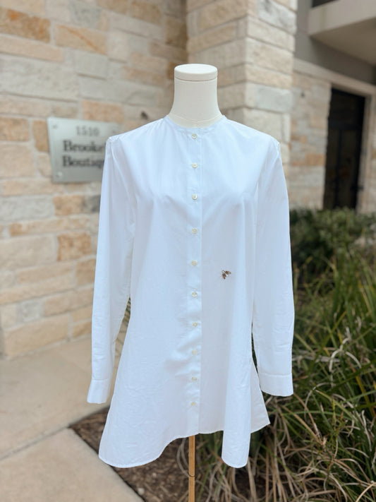 Retail $1600 Christian Dior Size 4 White Button Up