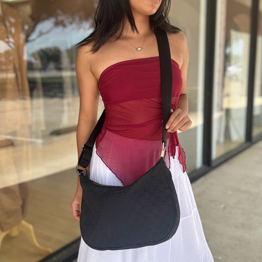 Gucci Black Canvas Crossbody