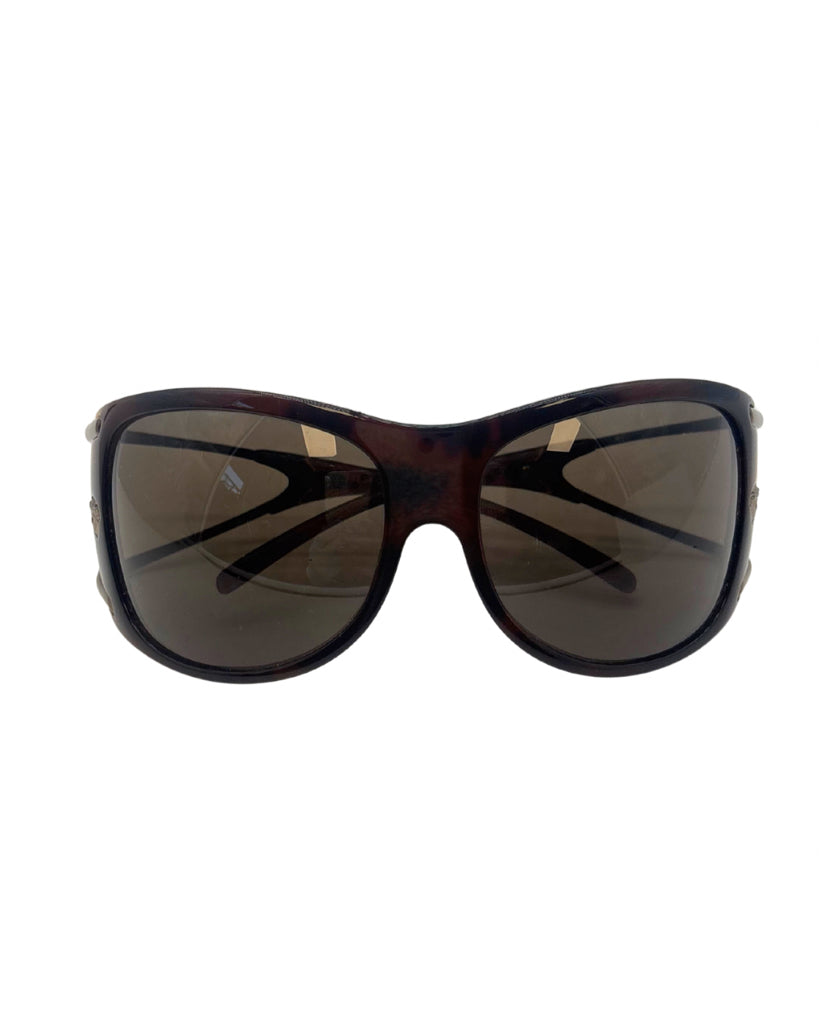 Versace Oversized Tortoise Shell Sunglasses