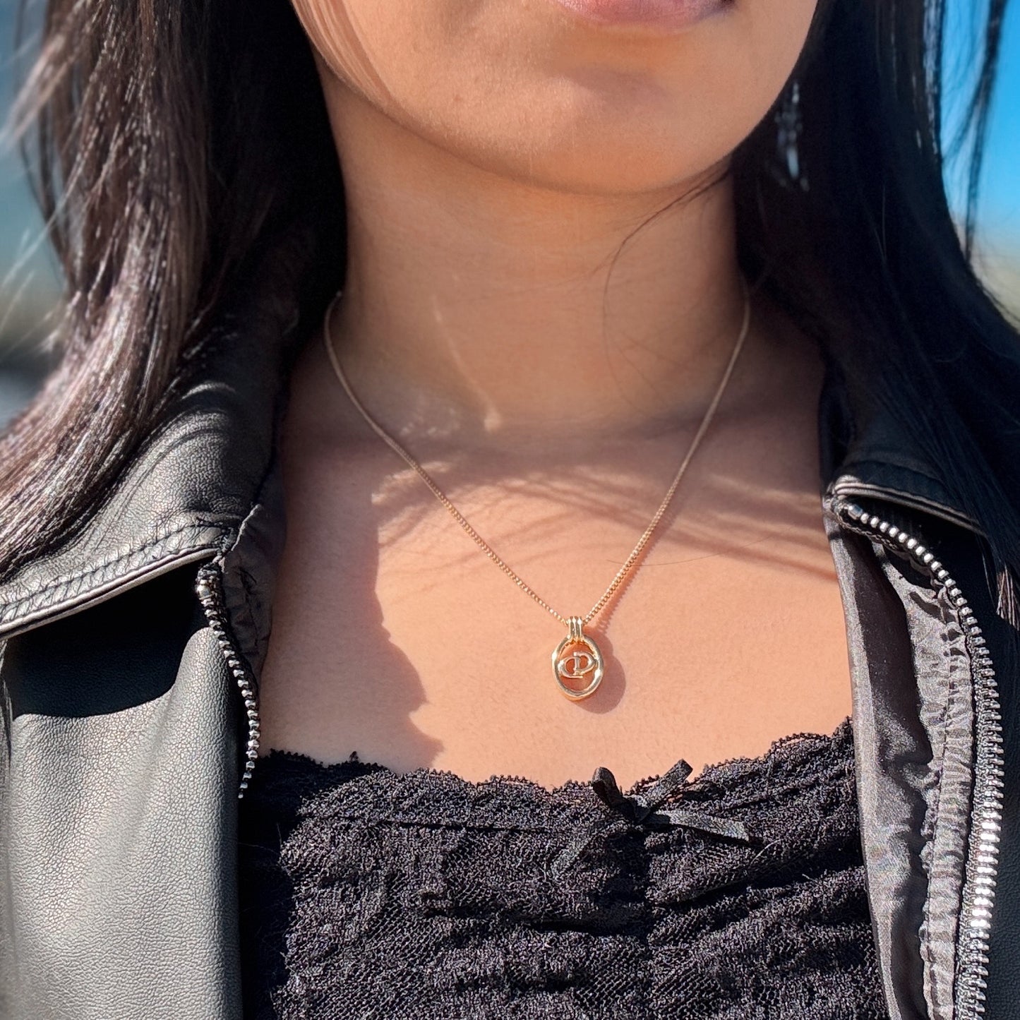 Christian Dior Gold Logo Necklace