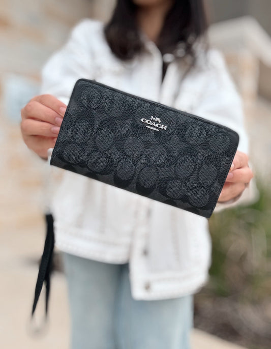 Coach Black Monogrammed