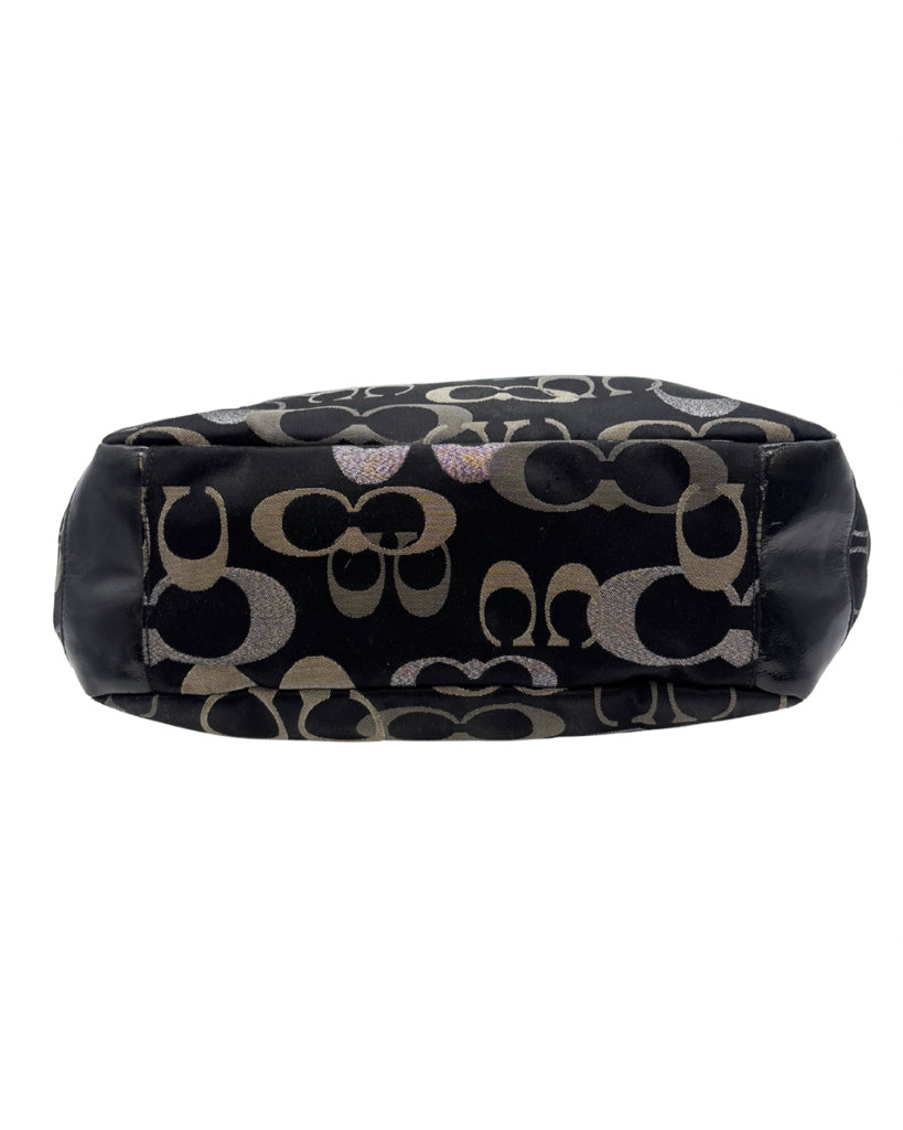 Coach Black Monogrammed Tote