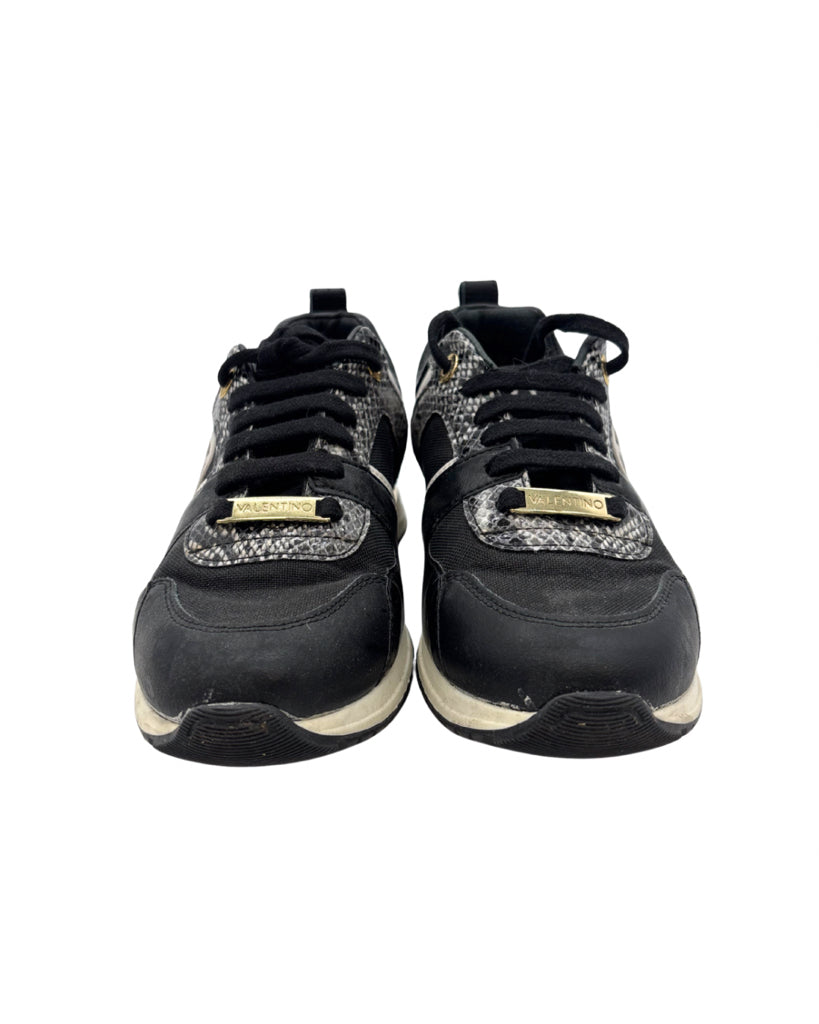 Mario Valentino Size 6 Black Sneakers