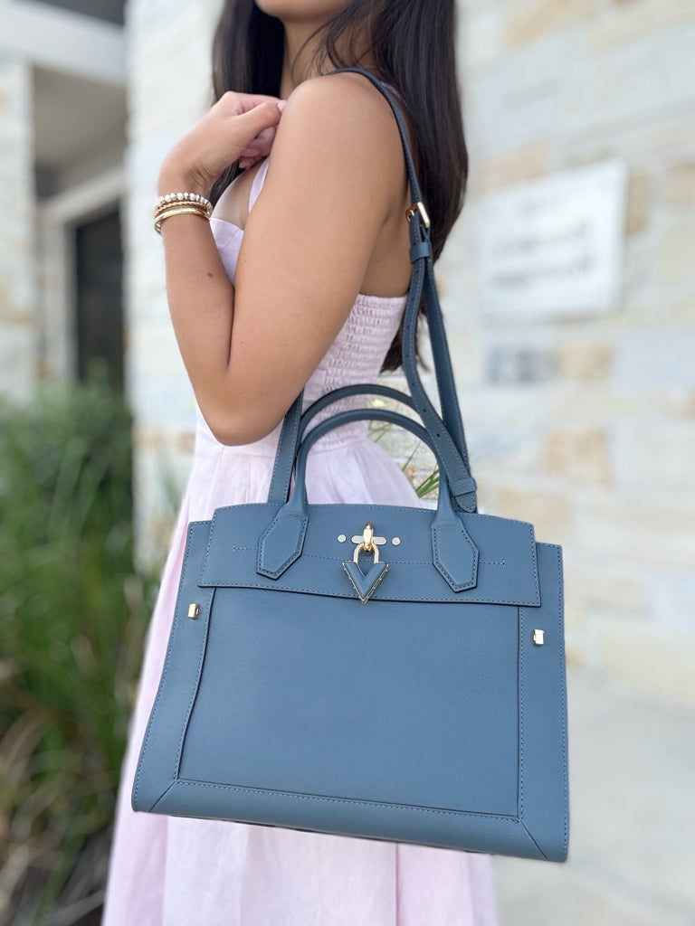Louis Vuitton Blue Steamer MM