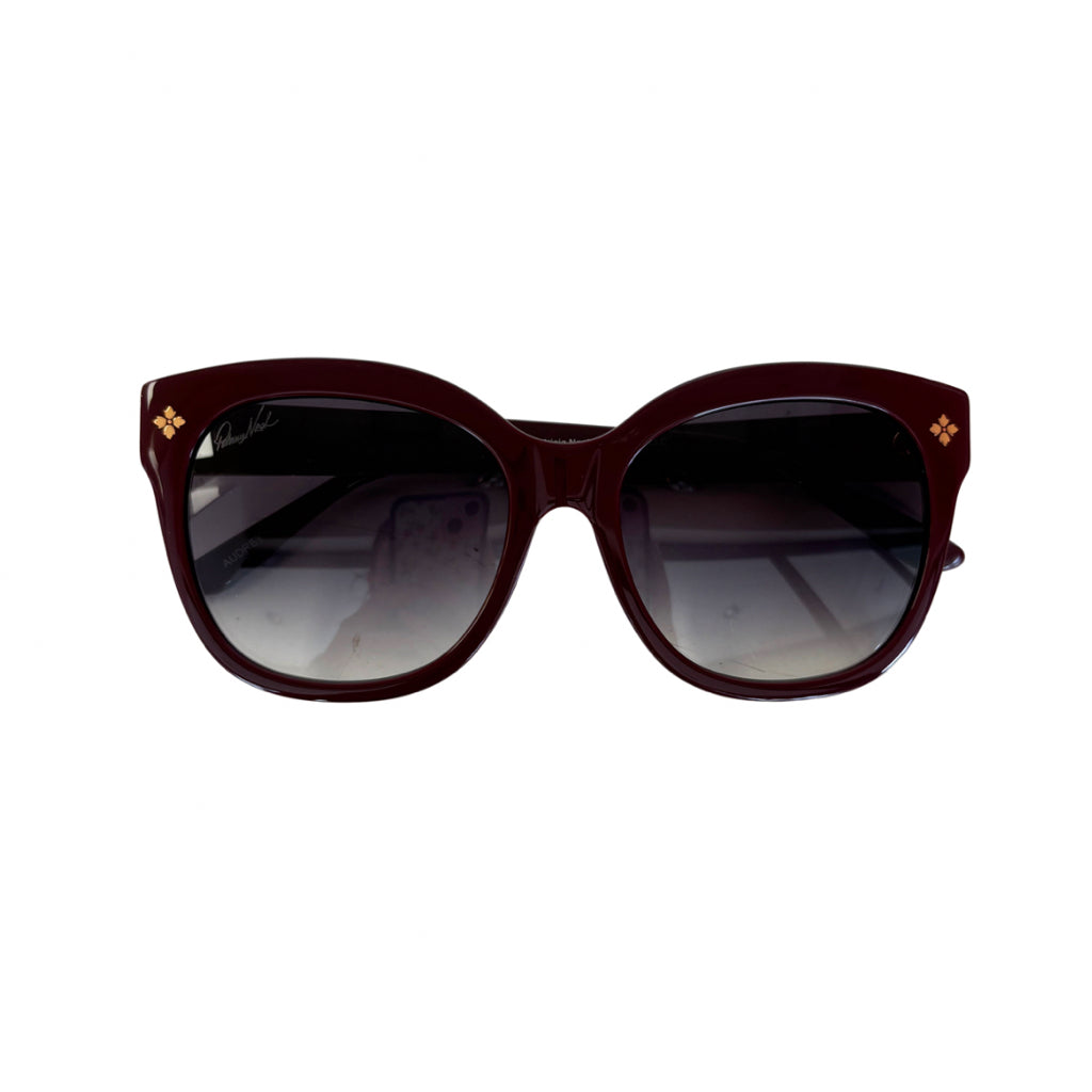 Patricia Nash Maroon Audrey Sunglasses