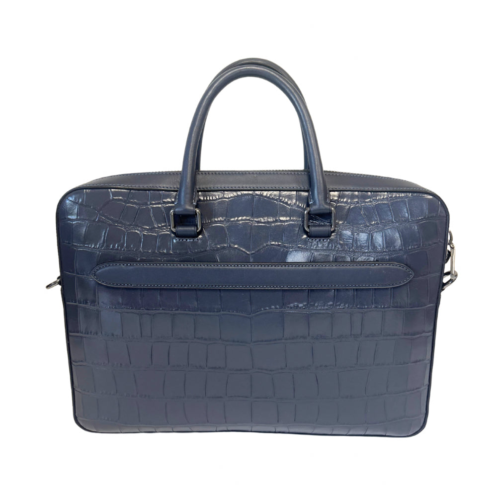 Coach Blue Ethan Slim Briefcase