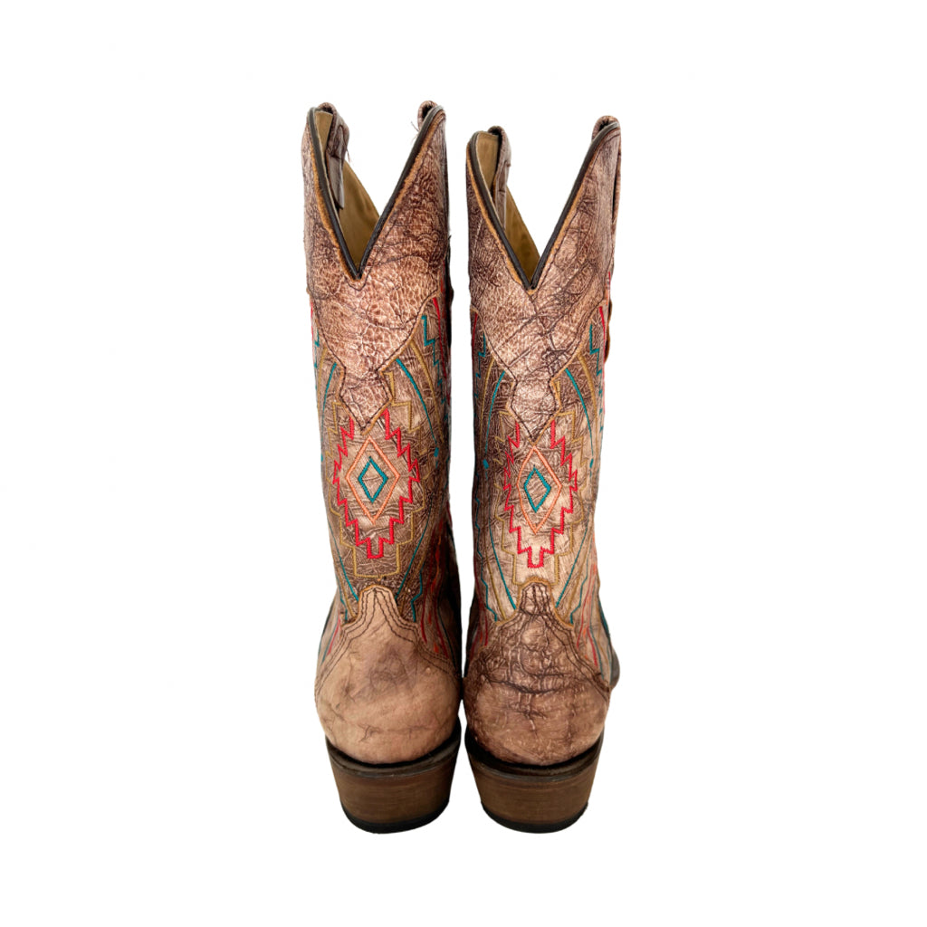 Poper Brown Size 8 Cowboy Boots